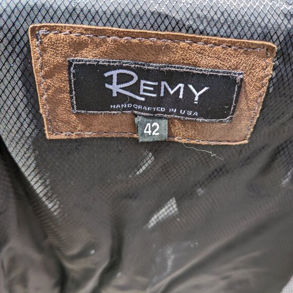 Remy Designer Leather Jacket, size 42 - Picture 5 of 6